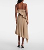 Spiral ruffled minidress