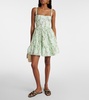 Lima printed linen minidress