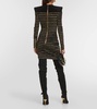 Lurex® striped minidress