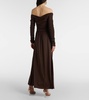 Charlotte off-shoulder jersey maxi dress