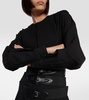 Belted wool minidress