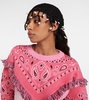 Mother Nature embellished crochet hat