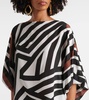 Camino striped silk top