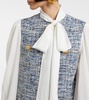 Cotton-blend tweed minidress