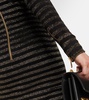 Lurex® striped minidress