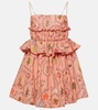 Salvador Encaje poplin minidress