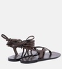 Rita leather thong sandals