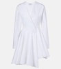 Asymmetric cotton minidress