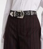 Jewelled Arrow leather belt