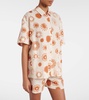 Montauk linen and cotton bowling shirt