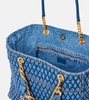 1945 quilted denim tote bag