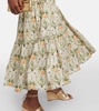 Consuelo Lunar embroidered linen midi dress