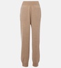 High-rise cashmere and wool sweatpants