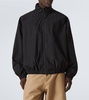 Logo technical cotton-blend jacket
