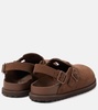 Tokio suede mules
