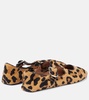 Leopard-print ballet flats