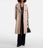 Oversized twill trench coat