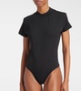 Cotton-blend bodysuit