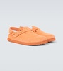 Tokio Cazador suede clogs