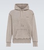 Logo cotton jersey hoodie