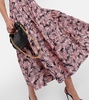 Tiered cotton-blend midi dress