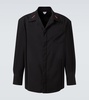 Embellished wool shirt