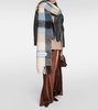 Checked alpaca and wool-blend scarf