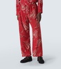 Creeping Begonia printed pajama pants