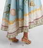 Bath House printed linen-blend shirt dress