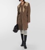 Single-breasted wool coat 