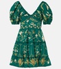 Manzanilla Esmeralda cotton minidress