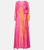 Silk maxi dress