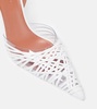 Lori 90 leather slingback pumps