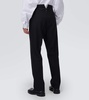 Four stitches wool straight pants