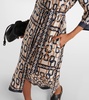 Falesia printed twill midi dress