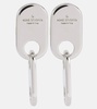 Chain Lock logo drop earrings