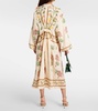 Zircon Bisutería floral linen kaftan