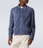 Suede bomber jacket