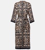 Falesia printed twill midi dress