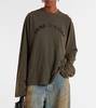 Logo appliqué cotton jersey top