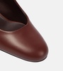 Damiersli leather slingback pumps