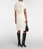 Ribbed-knit cotton midi dress