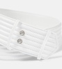 Padded leather belt