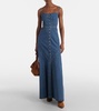 Seville denim maxi dress