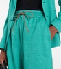 Eolie drawstring cotton and linen pants
