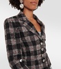 Tweed single-breasted blazer
