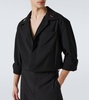 Embellished wool shirt