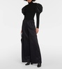 Zinnia pleated jersey wide-leg pants