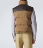 Intrecciato cotton poplin down vest