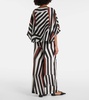 Camino striped silk top